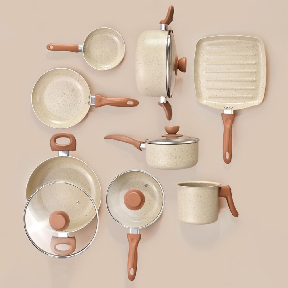 Oikos Terrara - Jogo com 8 Panelas Antiaderentes de Ceramica... - Image 6
