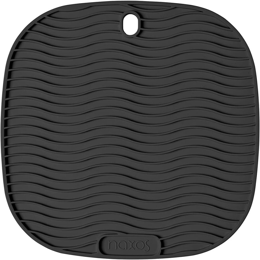 Apoio/Descanso de Panela quadrado preto em silicone atóxico ... - Image 2