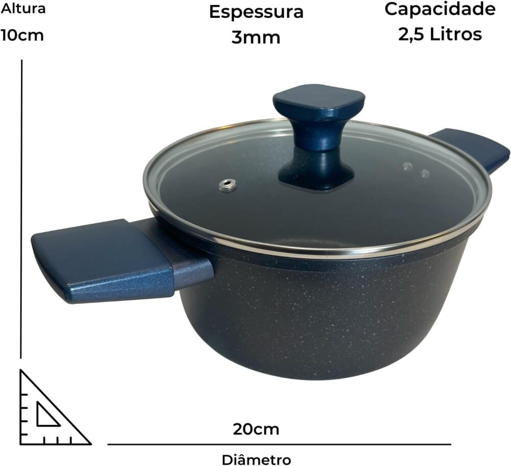 Panela de Aluminio Antiaderente Fogão de Indução (Caçarola 2... - Image 6
