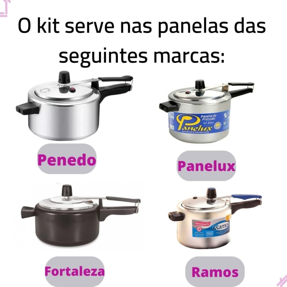 Borracha de panela de pressão silicone, válvula e peso 2,5L ... - Image 6