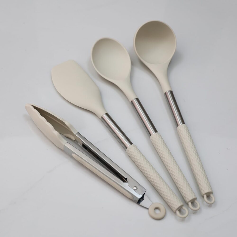 Kit de 8 Utensílios de Cozinha Grandes em Silicone e Inox - ... - Image 6