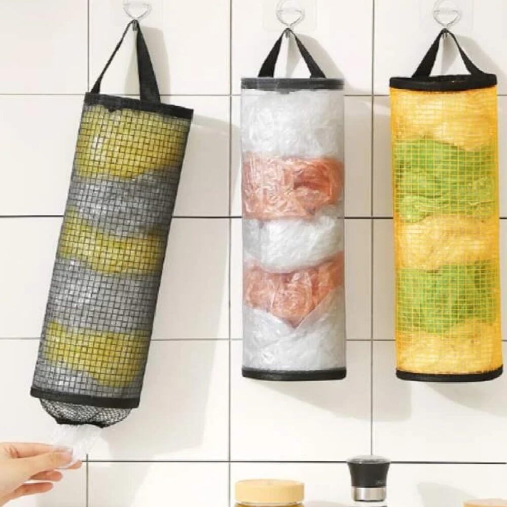 Puxa Saco Organizador Porta Sacolas Plasticas de Cozinha (Pr... - Image 5