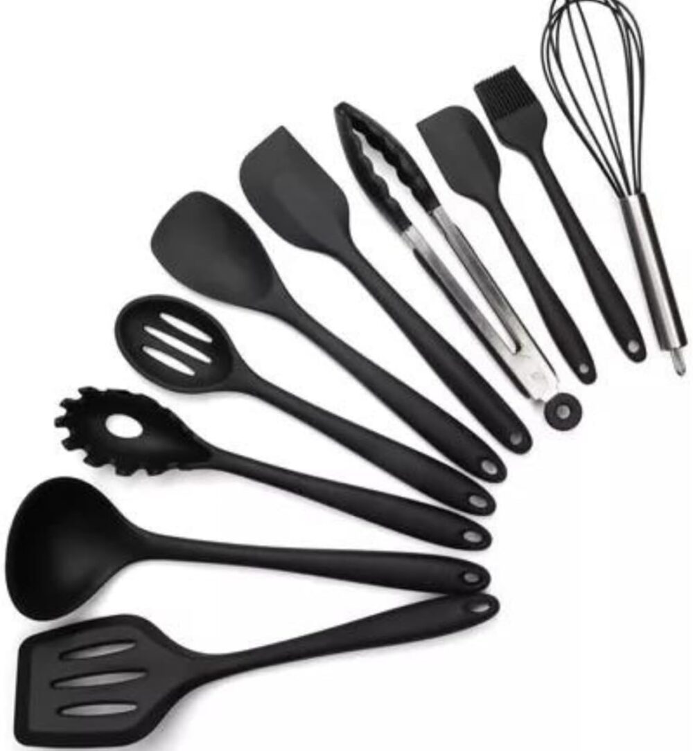 Kit Utensílios Silicone Cozinha 10 Peças Essential