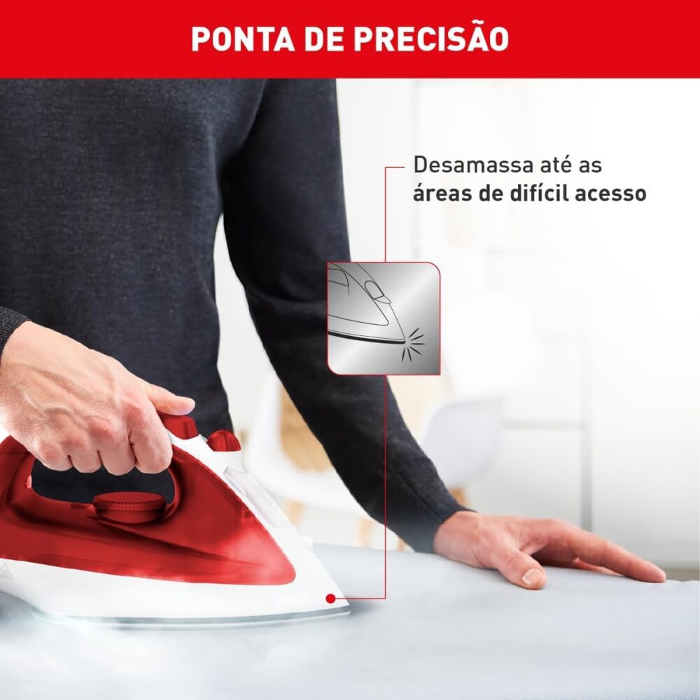 Ferro a Vapor Arno Essentialgliss com Base Antiaderente FMQ ... - Image 6