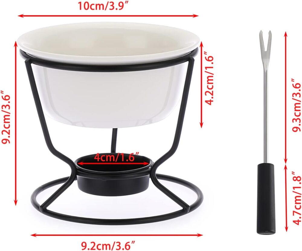 BSTKEY Conjunto de aquecedor de manteiga de cerâmica, conjun... - Image 2