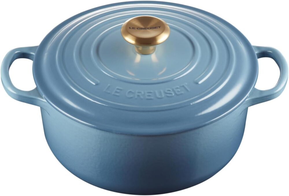 Le Creuset Panela Redonda 20Cm Sig (Peg Dourado) Chambray - Image 5
