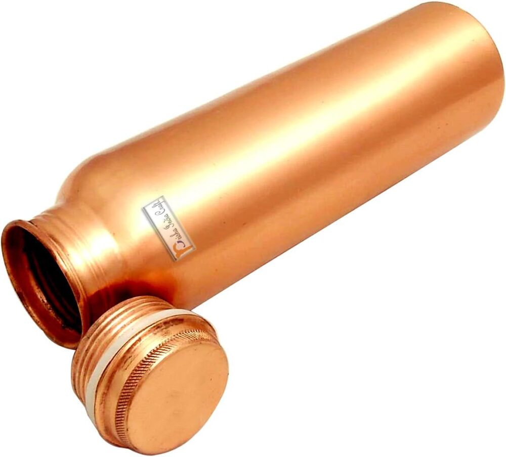 Prisha India Craft Garrafa de cobre, design revestido de lac... - Image 4