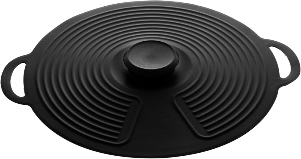 LYOR - Tampa de Silicone para Panela Preta 23cm