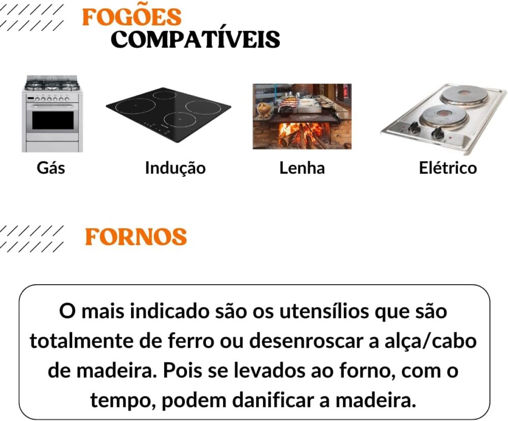 Jogo de panelas caçarolas de ferro fundido mineira 16 ao 24 ... - Image 7