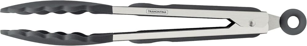 Pegador Multiuso Tramontina Molde em Silicone Cinza e Aço In... - Image 3