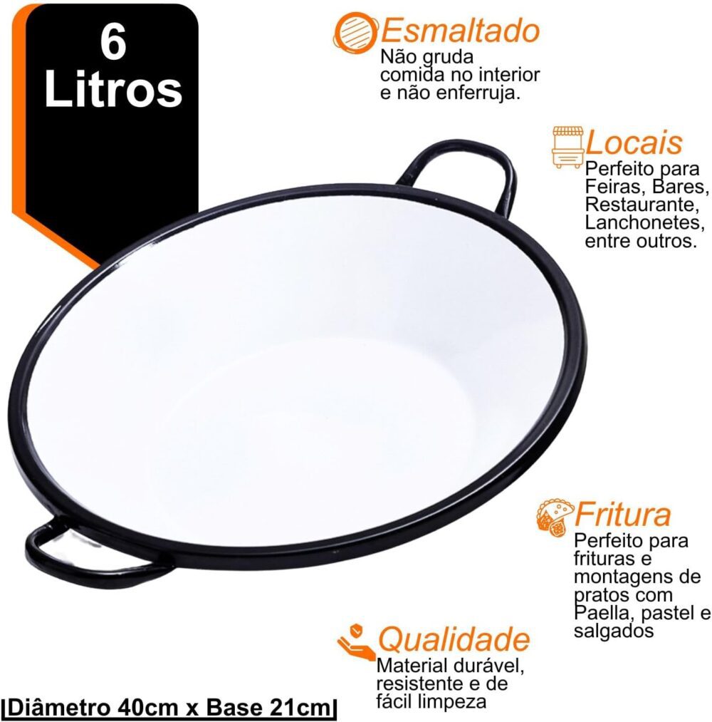 Tacho N16 Esmaltado 6 Litros para Bares Restaurantes Pastela... - Image 5
