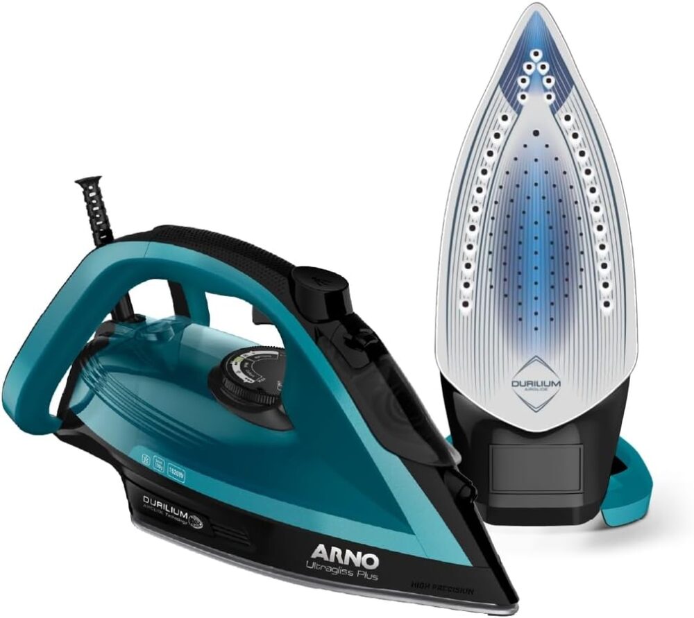 Ferro de Passar a Vapor Arno, Ultragliss Plus com Base Duril...