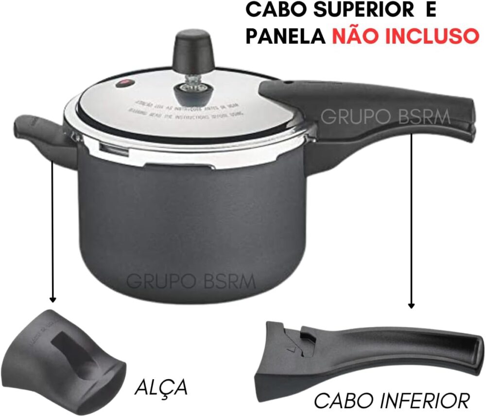 Kit Cabo Panela de Pressão Tampa Inferior Antitérmico + Alça... - Image 3