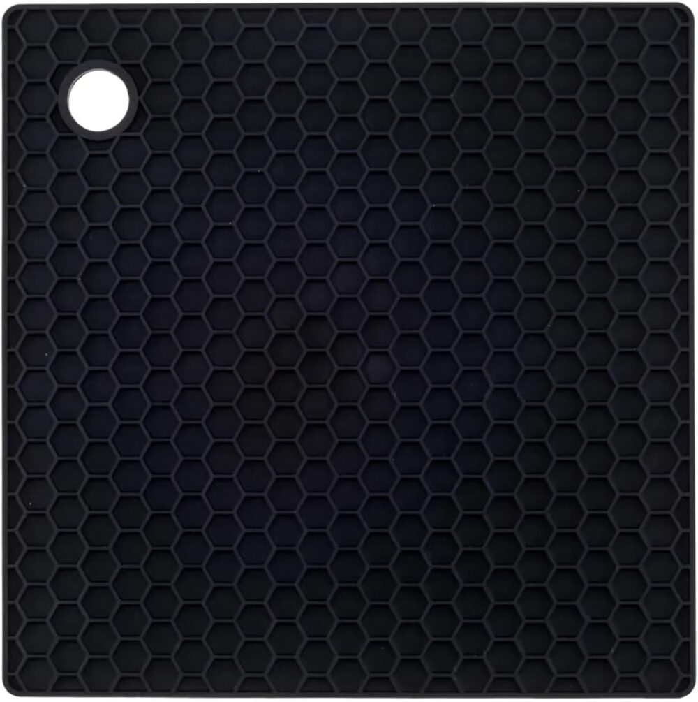Descanso De Panela Quadrado De Silicone 17 X 17cm Weck Preto - Image 2