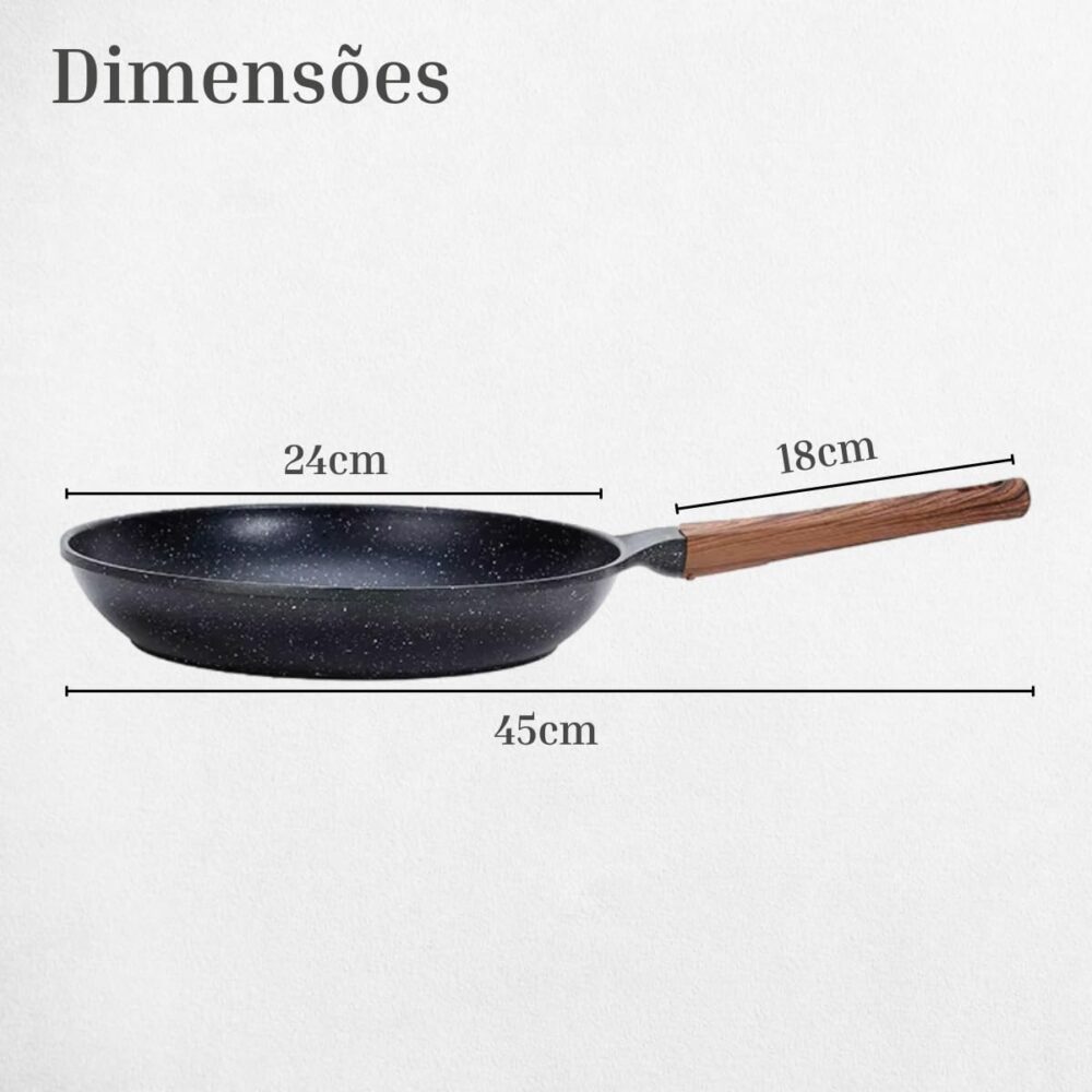 Frigideira Antiaderente Grande 24cm Ceramico Frita Sem Óleo ... - Image 7