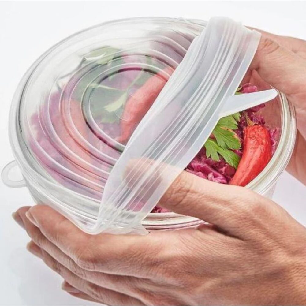 Kit de Tampas de Silicone Reutilizáveis Premium Flexíveis He... - Image 9