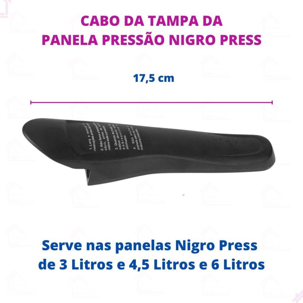 Cabo Da Tampa Panela De Pressão Nigro Press 3/4,5/6 Litros - Image 2