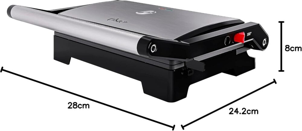 Oster Mini Grill Elétrico Oster Inox 2 em 1, OGRL230, 127V - Image 10