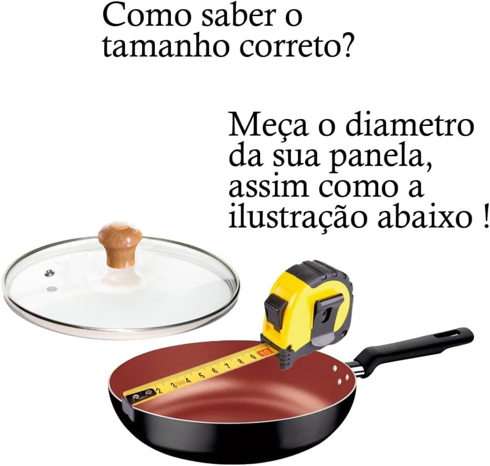 Escolha sua Tampa De Vidro Temperado Para Panela E Frigideir... - Image 3