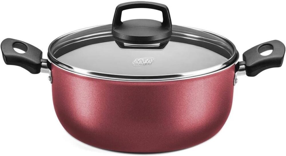 Jogo De Panelas 10 Pçs Antiaderente Trevalla Gourmet Cereja ... - Image 2