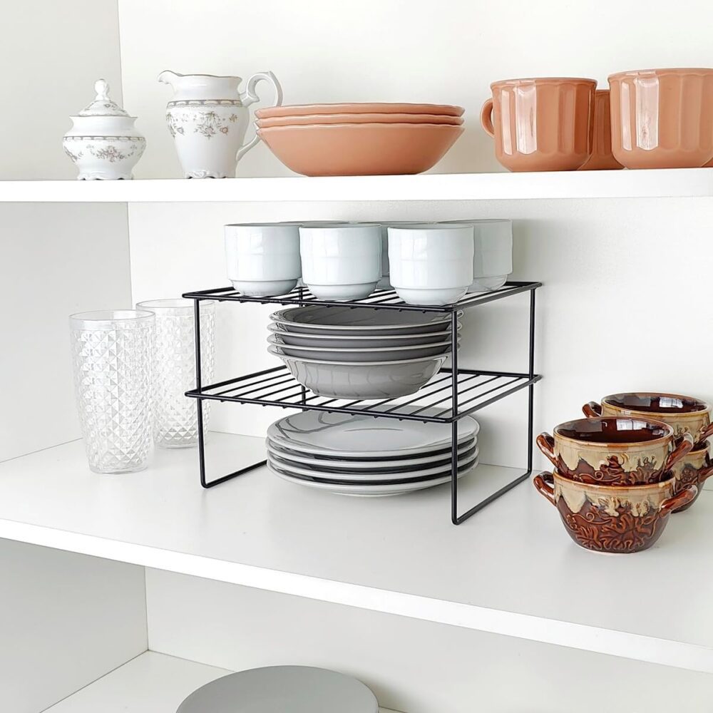 Rack Organizador Objetos Armário Cozinha Prateleira Preto - Image 3