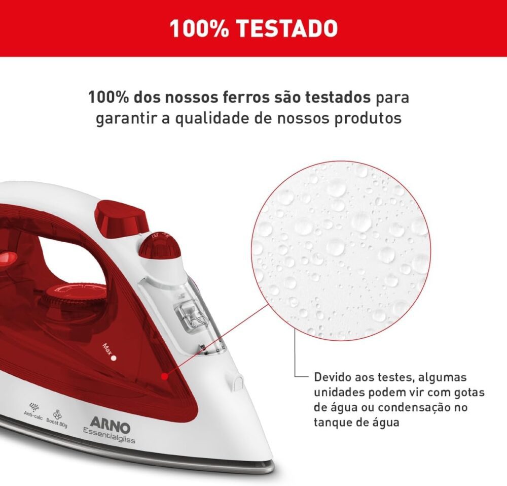 Ferro a Vapor Arno Essentialgliss com Base Antiaderente FMQ ... - Image 7