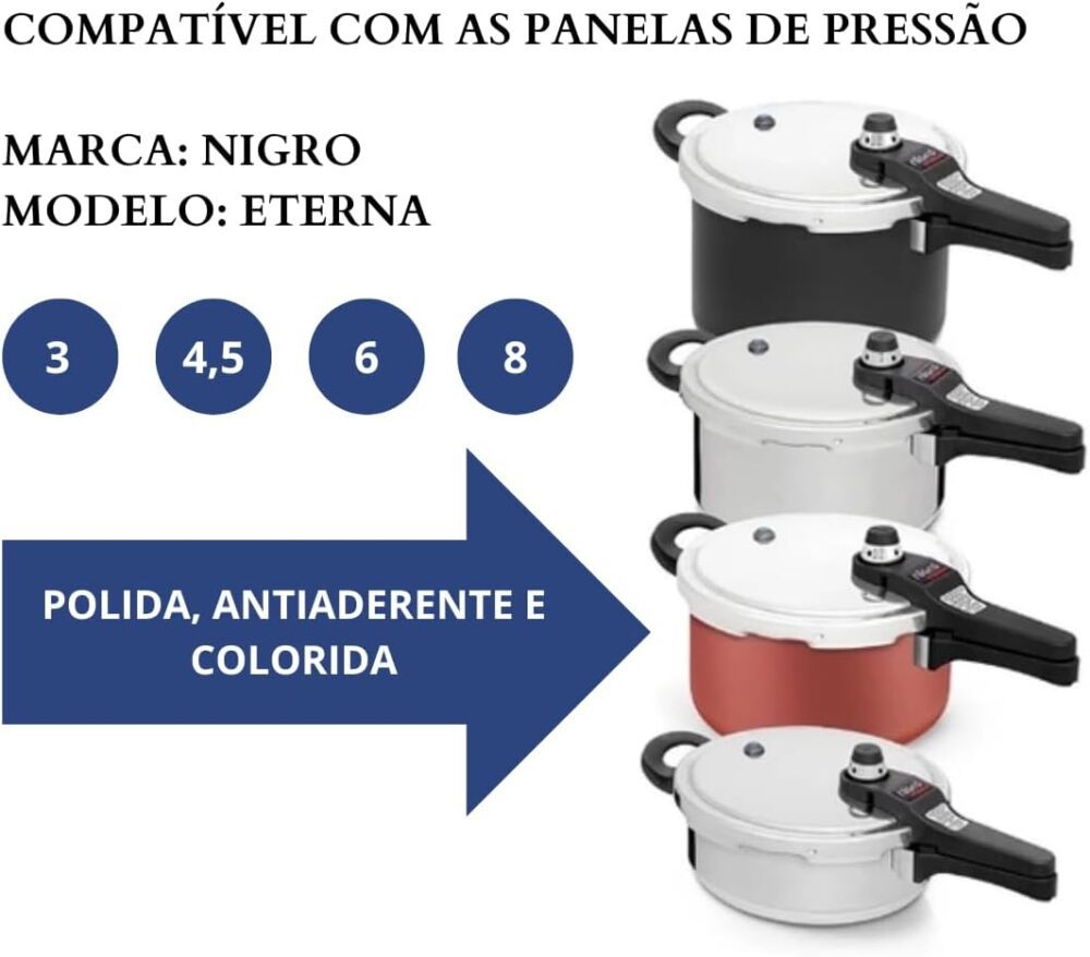 Kit de Reparo para Panela de Pressão, Borracha e Pino Centra... - Image 2
