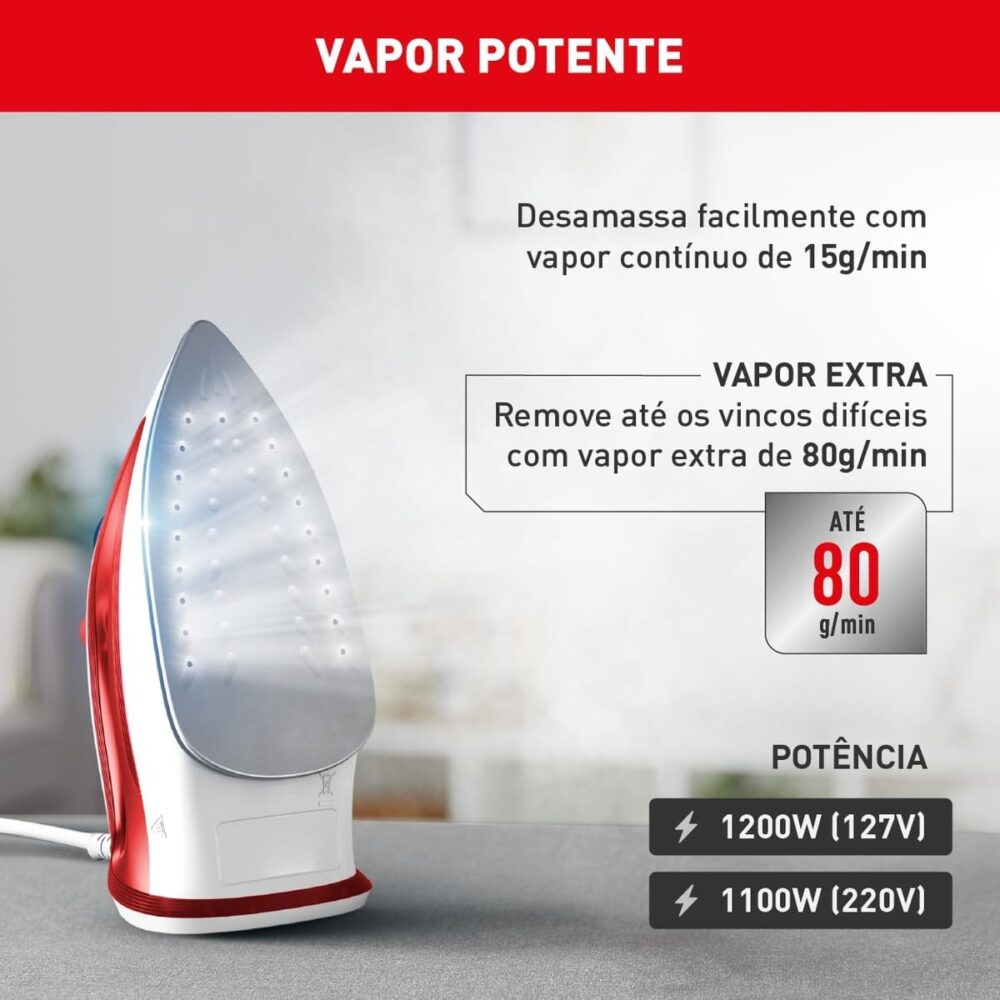 Ferro a Vapor Arno Essentialgliss com Base Antiaderente FMQ ... - Image 5