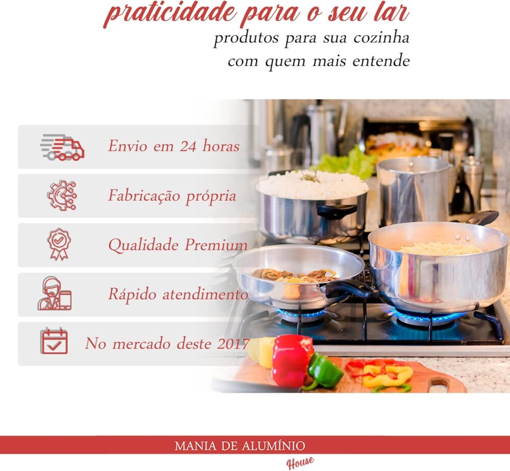 Jogo Tampa De Vidro Para Panelas Frigideiras Com 5 Peças Nº ... - Image 7