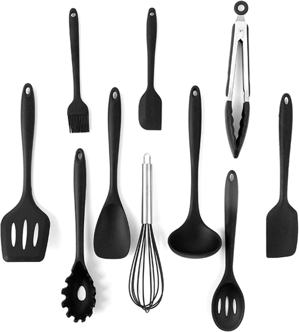 JG STORE Kit 10 Peças Jogo De Utensílios De Silicone Maciço ... - Image 2