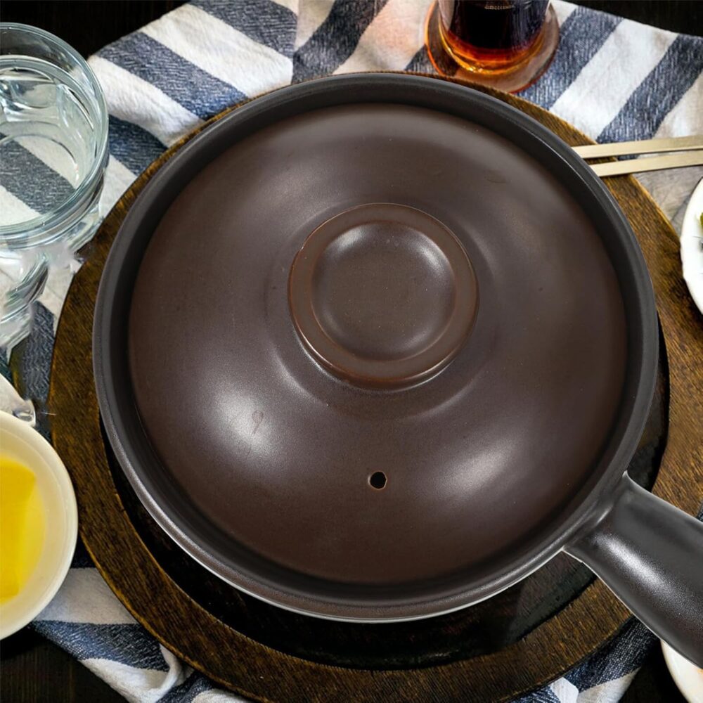 Vaguelly Panela de argila para fogão ao ar livre para cozinh... - Image 7