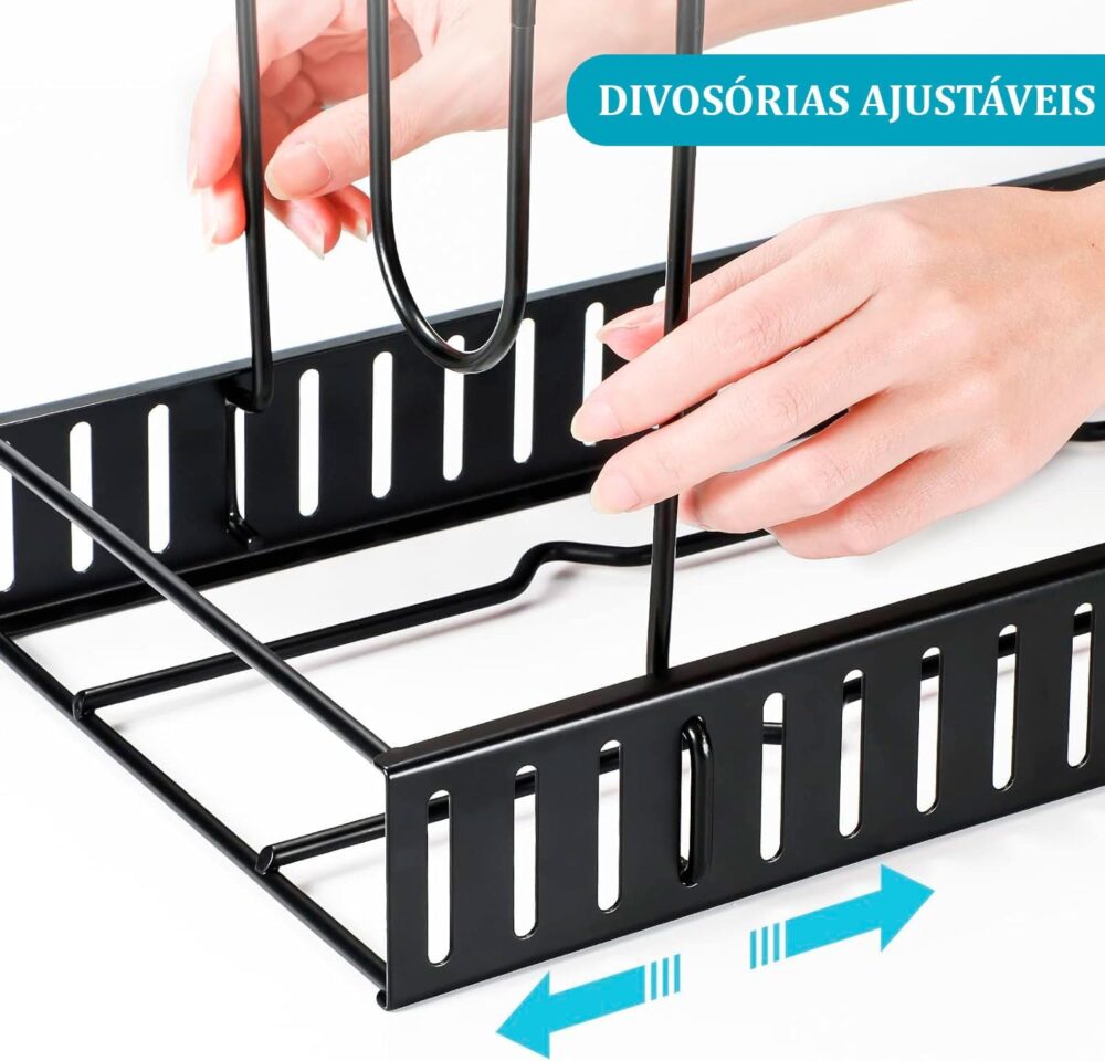 Organizador Cozinha Rack Suporte Panela Ajustável com Ponta ... - Image 5