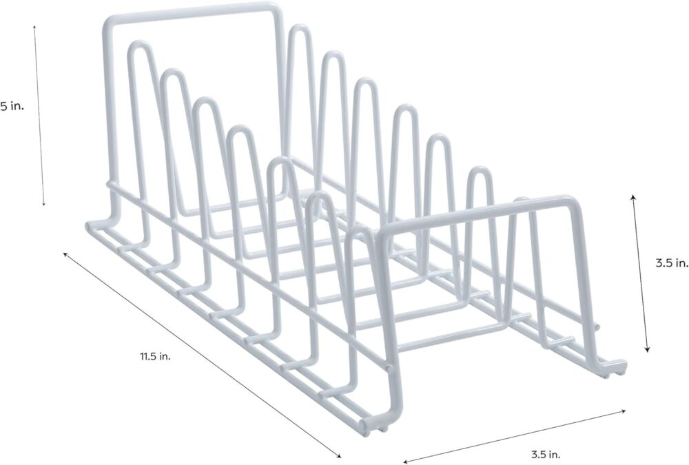 Organize It All Rack de placa de tampa de arame de cozinha r... - Image 5
