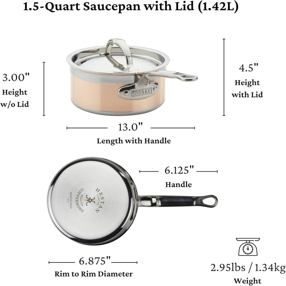 Hestan - Coleção CopperBond – Panela de molho de cobre 100% ... - Image 3