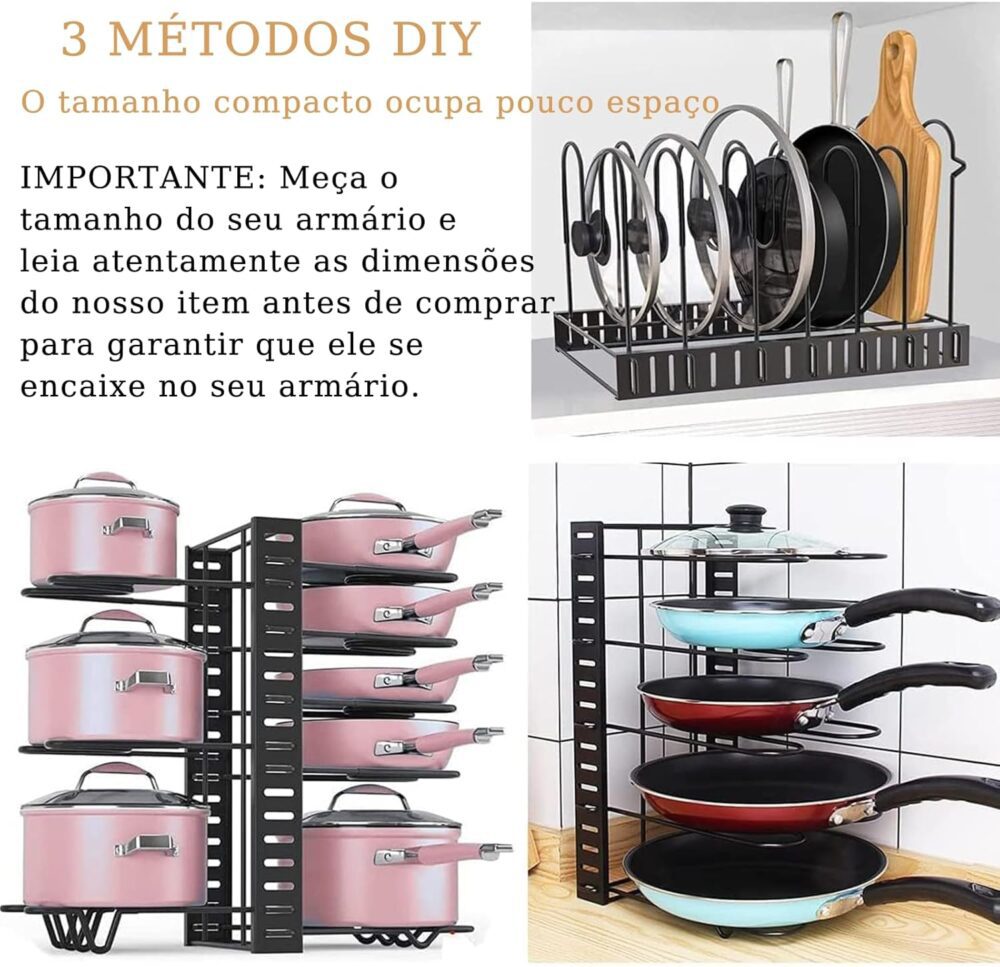 Organizador de Panelas e Frigideiras para Armários | Otimiza... - Image 2