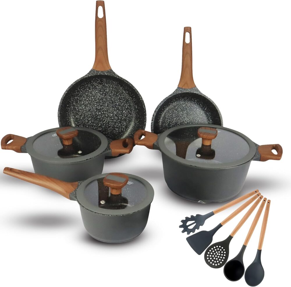 Jogo de Panelas 10 Peças Titanium Exclusive Antiaderente Bkz...