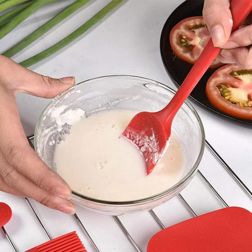 Jogo de Espátulas e Pegador em Silicone para Confeitaria Cor... - Image 6