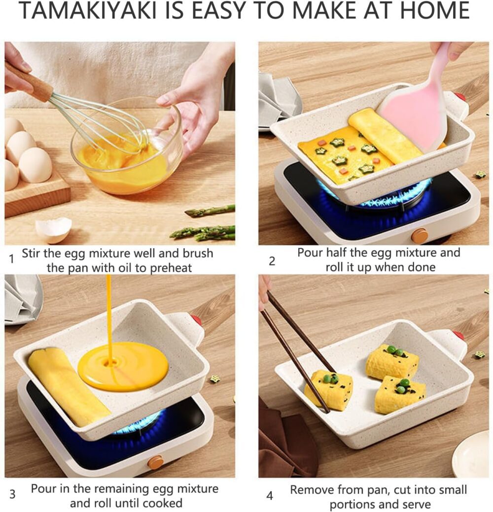 SLONUVLND Frigideira Tamagoyaki, Omelete Japonesa, Frigideir... - Image 2