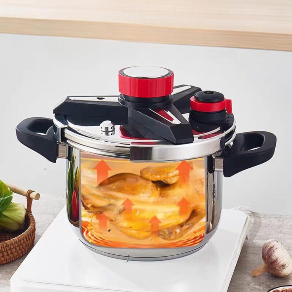 Panela de Pressão de Luxo em Aço Inoxidável Não Tóxico, de 6... - Image 2