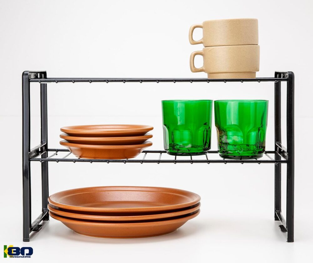 Rack Organizador de Cozinha Grande Prateleira Dupla Ajustáve... - Image 2