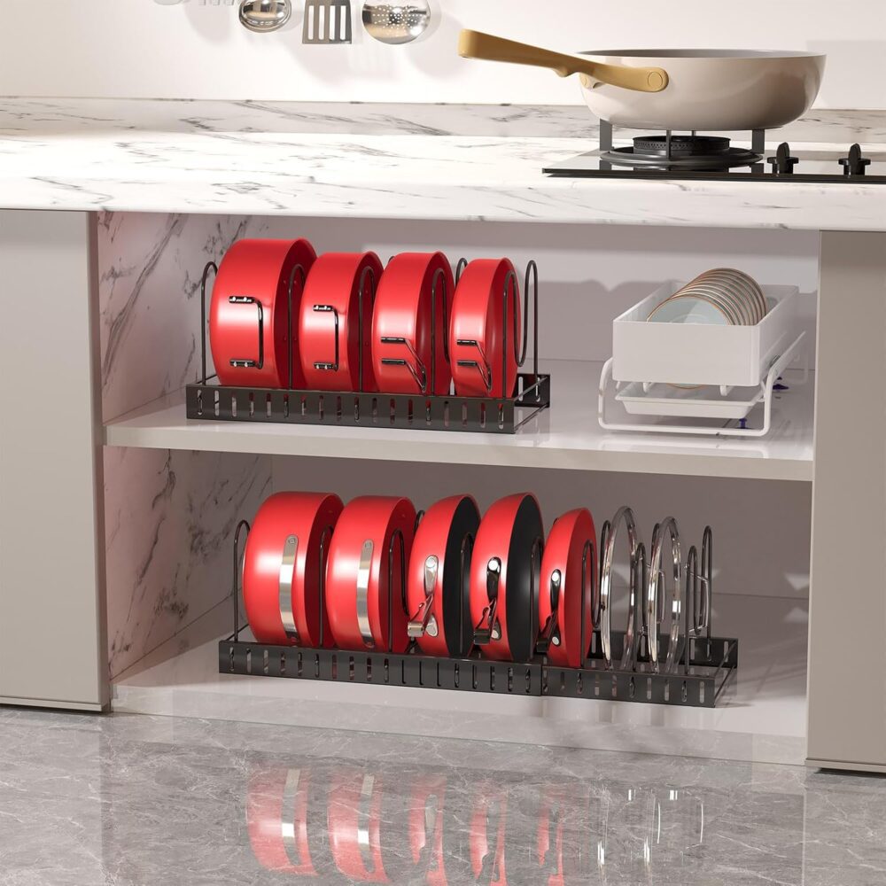 WEITELAI Organizador de panelas e frigideiras expansíveis so... - Image 2