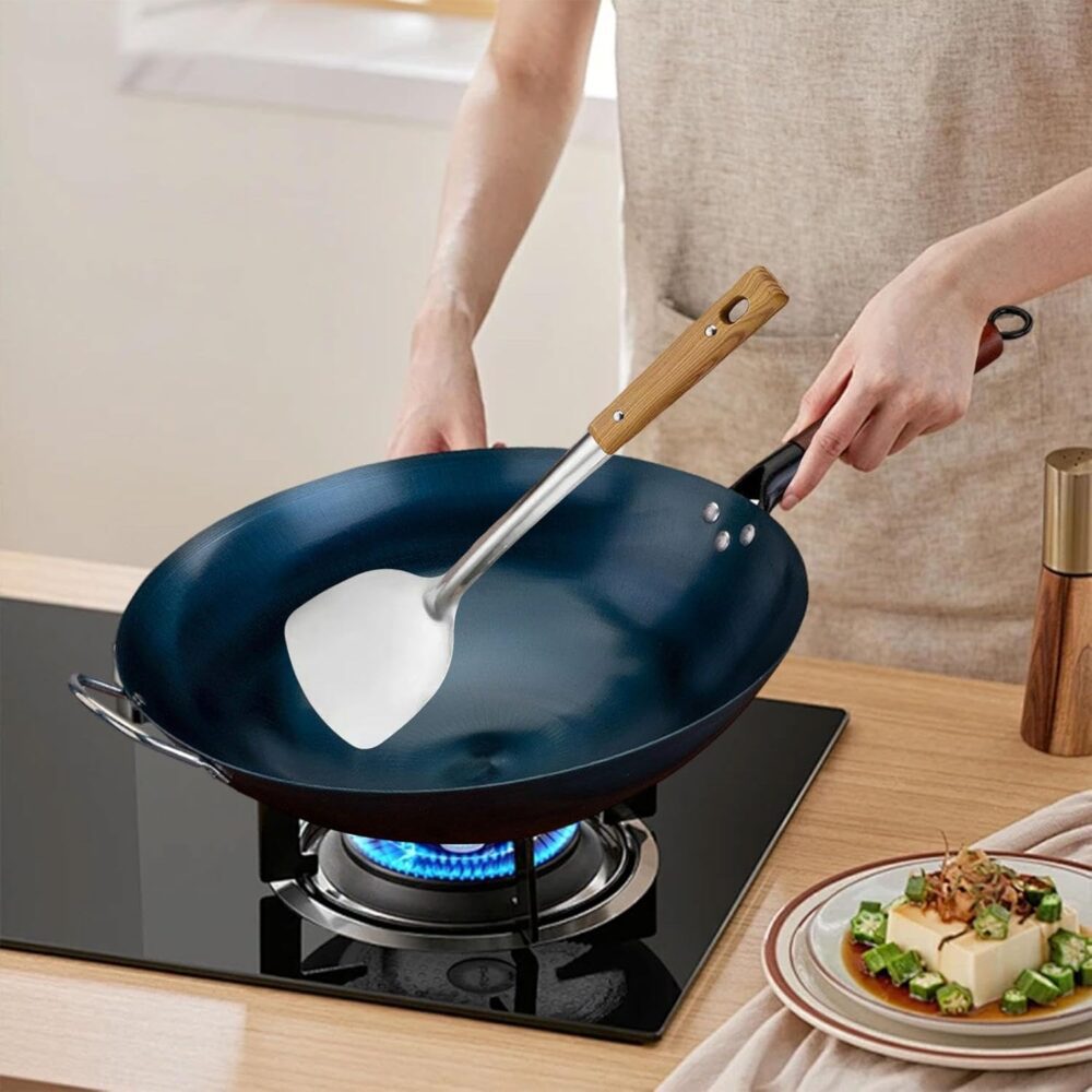 Ｂｅｓｇａ Panela Wok Antiaderente Wok para Cozinhar Panela de Fe... - Image 6