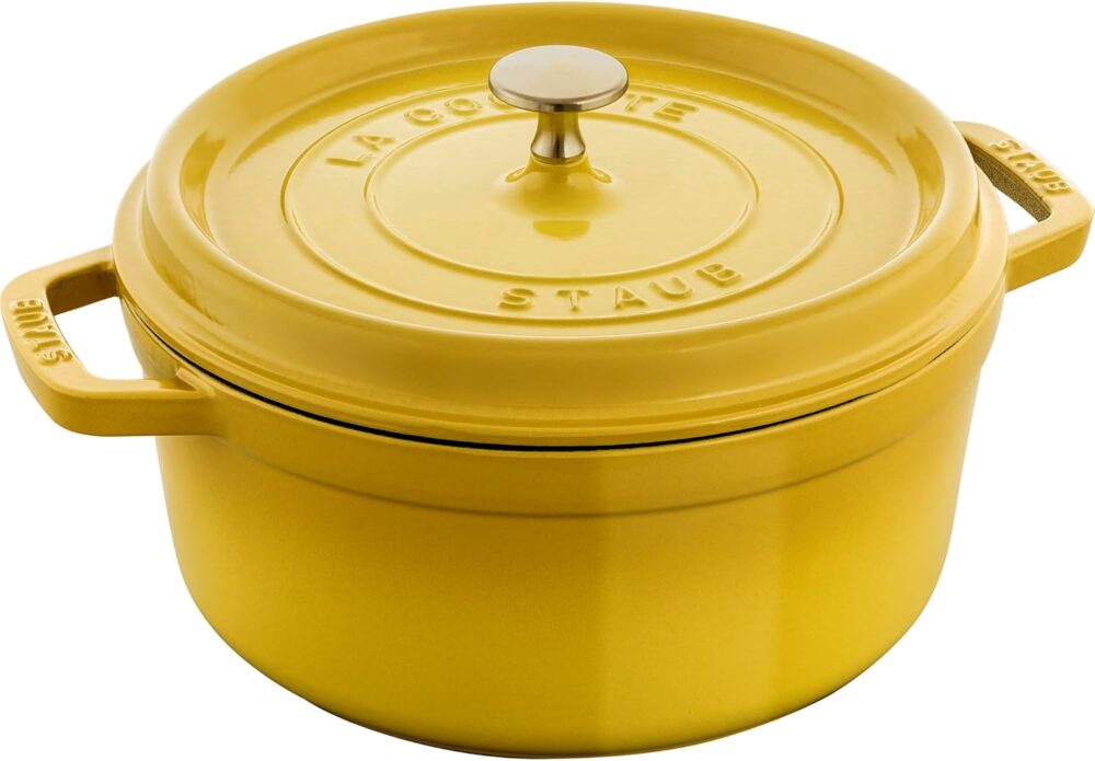 Staub Forno holandês redondo de ferro fundido de 4 litros - ...