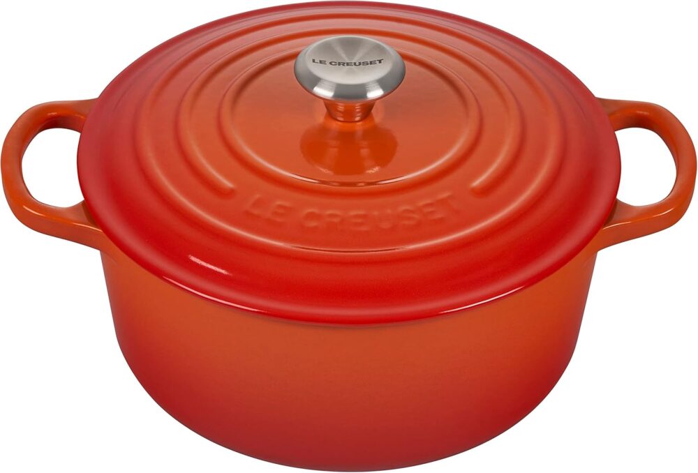 LE CREUSET Panela Redonda, 22 Cm - Signature, 2117722, Laran...