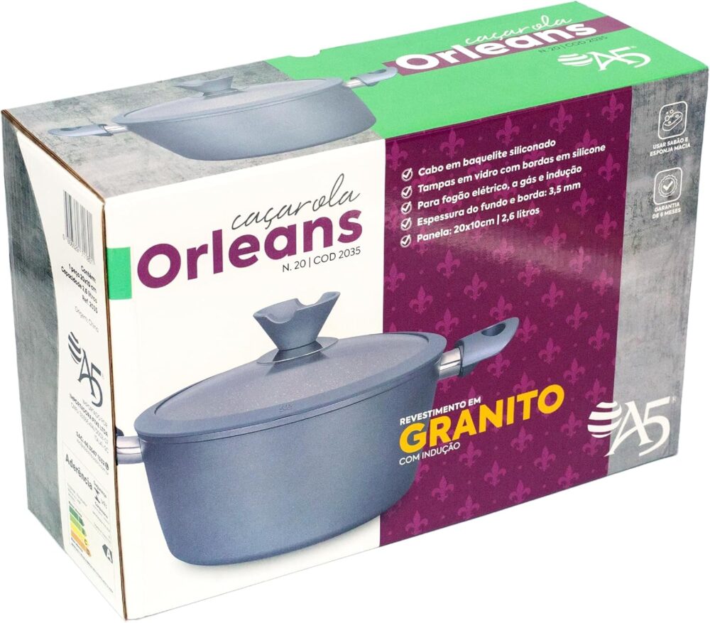 Caçarola Orleans Granito Nº 24 Espessura 3,5mm c/Indução - Image 4
