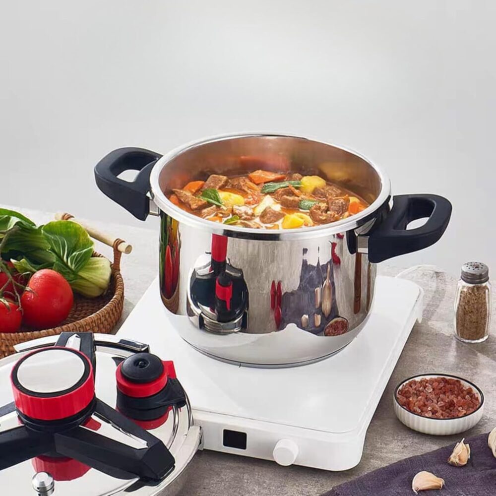 Panela de Pressão de Luxo em Aço Inoxidável Não Tóxico, de 6... - Image 6