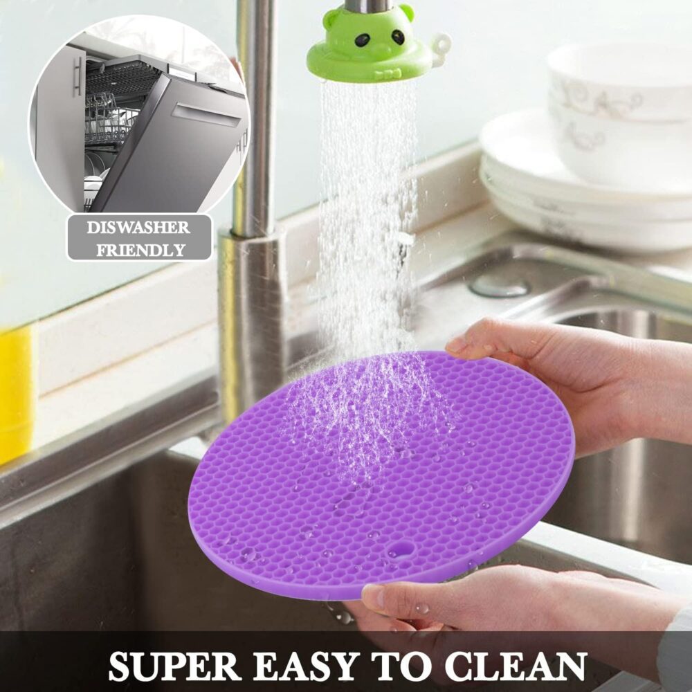 QPIX DIGITAL tripé de silicone para pratos quentes, 4 pacote... - Image 6