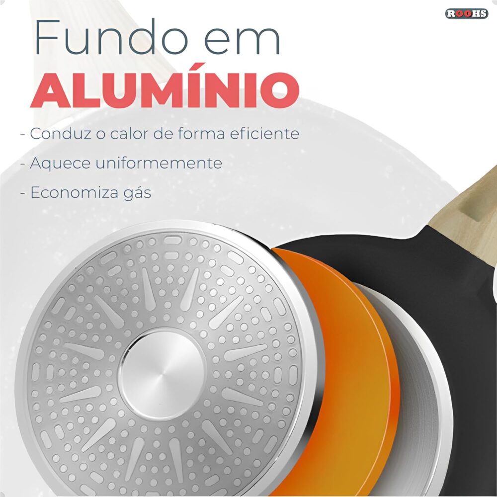 Frigideira Antiaderente 28cm em Alumínio com Revestimento Ce... - Image 5