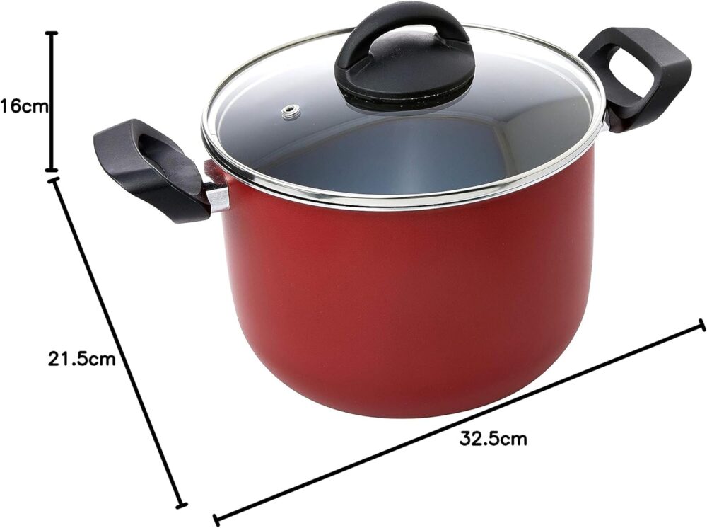 Caldeirao com Tampa Ø 20 cm, 4.2L, Brinox, Chilli, Cereja - Image 2