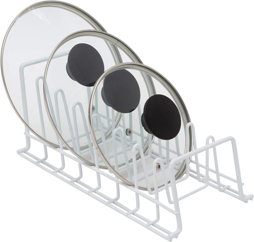 Organize It All Rack de placa de tampa de arame de cozinha r... - Image 2